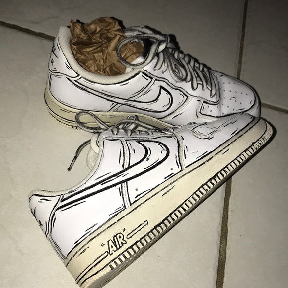 Nike Air Force 1 cartoon custom - Picture 3 of 6